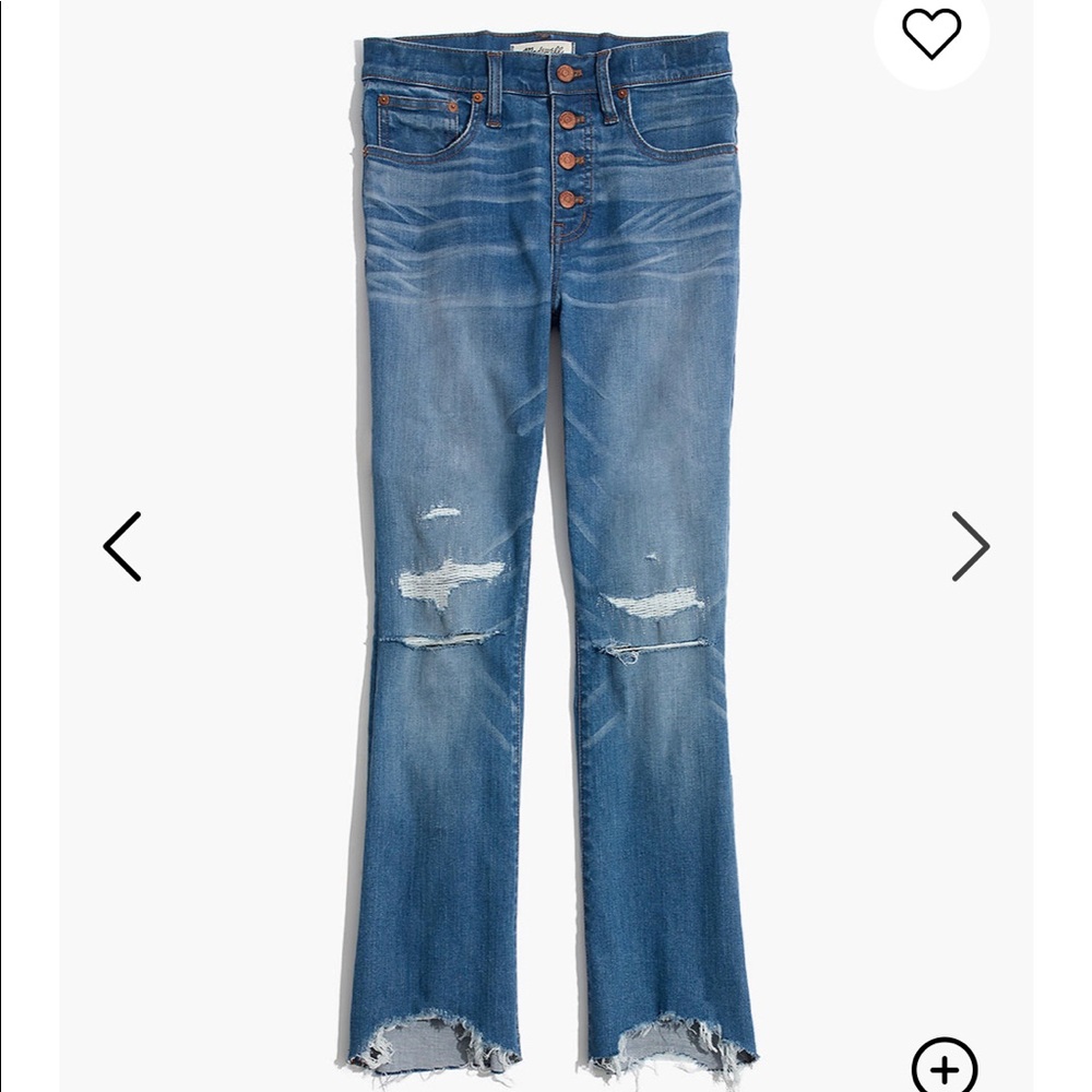 Cali Demi-Boot Jeans -Bronson Wash: Button-Front